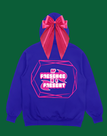 My Presence is a Present Bow Hoodie